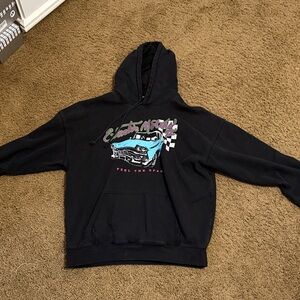 Brandy Melville Black Hoodie with Graphic Print